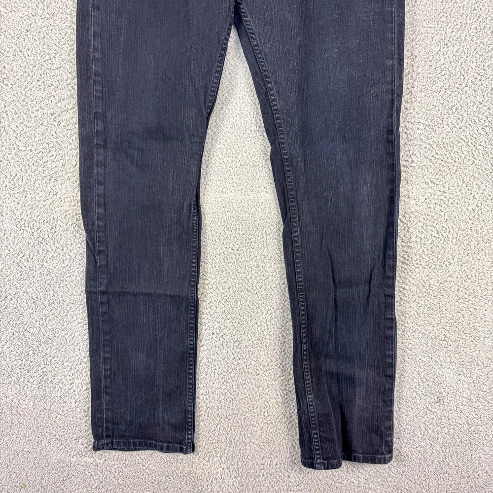 Levis 511 Jeans Mens 36 Black‎ Slim Fit Stretch Charcoal Denim Zip Fly 36x35